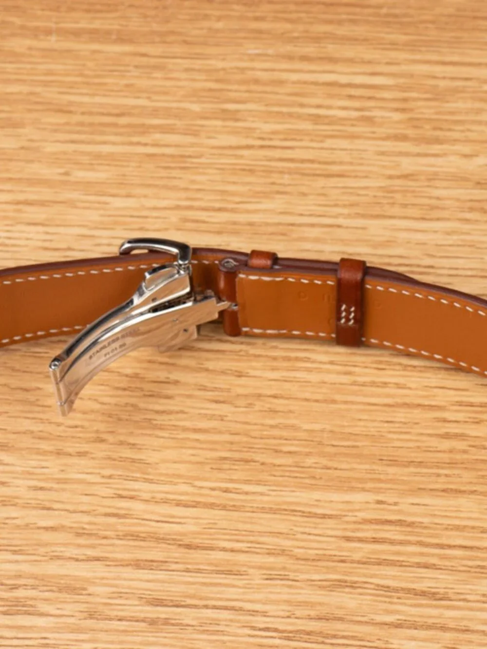 Apple Watch Hermes Hermès 45mm 44mm 42mm Single Tour Fauve Barenia Series 1-9 - Picture 8 of 10